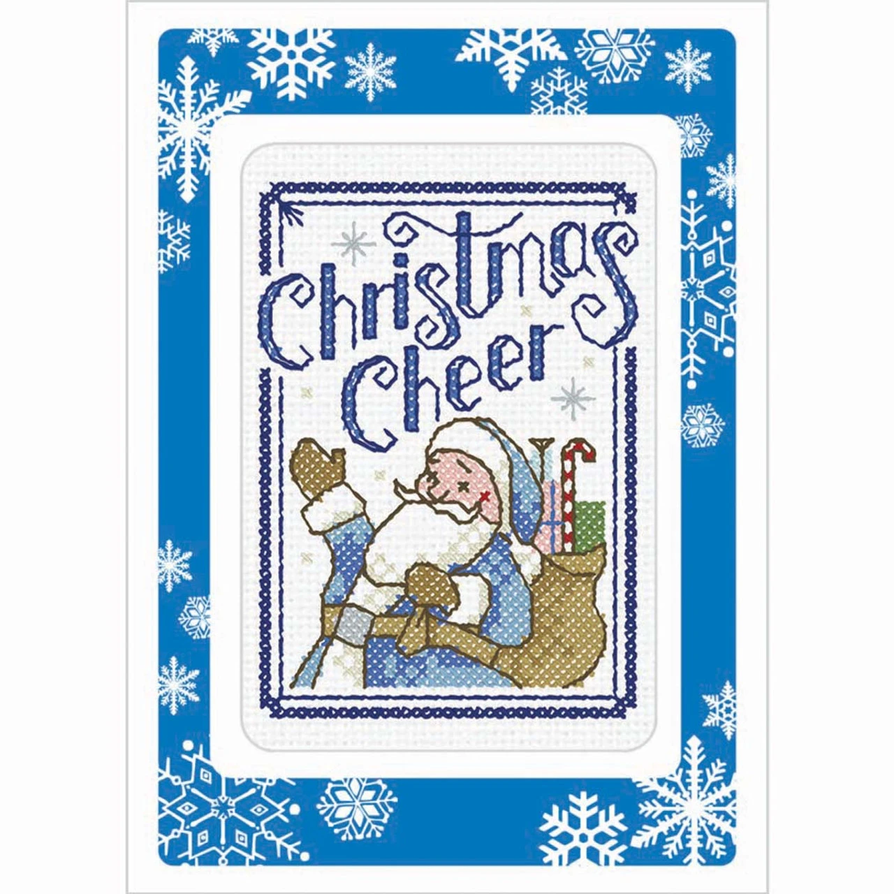 Herrschners Christmas Cheer Greeting Cards Counted Cross-Stitch Kit 4 Herrschners Christmas Cheer Greeting Cards Counted Cross-Stitch Kit - Image 2