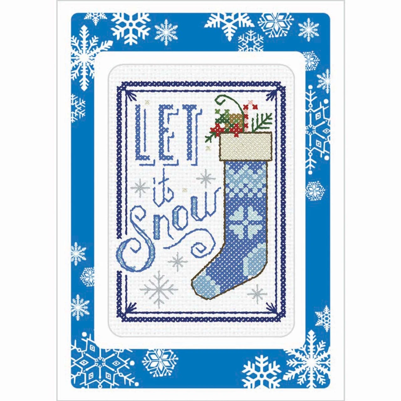 Herrschners Christmas Cheer Greeting Cards Counted Cross-Stitch Kit 6 Herrschners Christmas Cheer Greeting Cards Counted Cross-Stitch Kit - Image 4