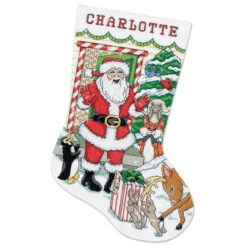 Design Works Santa's Surprise Stocking Counted Cross-Stitch Kit