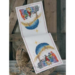 Permin Nativity Table Runner Counted Cross-Stitch Kit