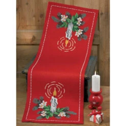 Permin Candlelight Table Runner Counted Cross-Stitch Kit