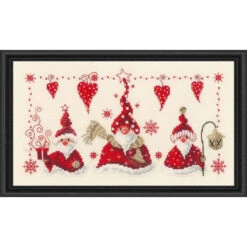 Vervaco Cheerful Santa Counted Cross-Stitch Kit
