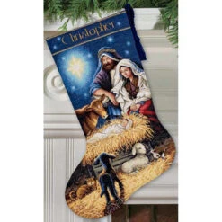 Dimensions Holy Night Stocking Counted Cross-Stitch Kit