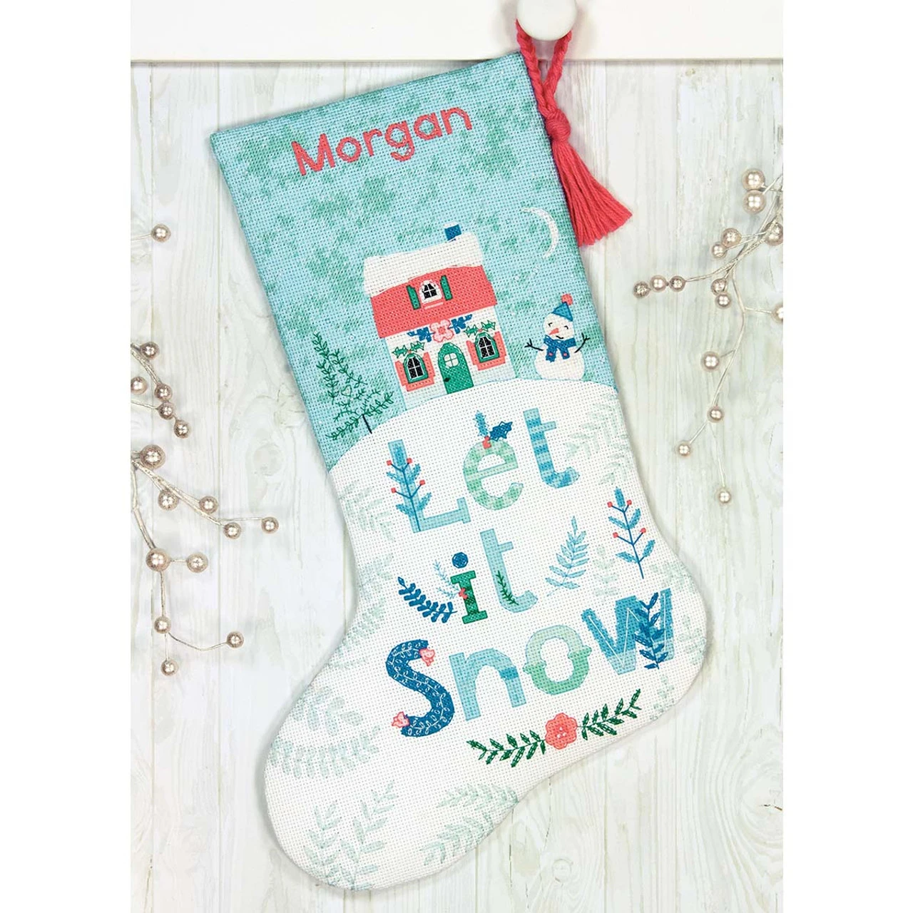 Dimensions Holiday Home Stocking Counted Cross-Stitch Kit 3 Dimensions Holiday Home Stocking Counted Cross-Stitch Kit
