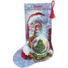 Dimensions Santa's Snow Globe Stocking Counted Cross-Stitch Kit -Disney || Prym || Clover Shop 568985 48313.1693466707