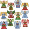 Herrschners Angels On High Ornaments Counted Cross-Stitch Kit -Disney || Prym || Clover Shop 570451 82216.1693467052