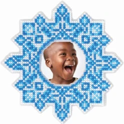 Herrschners Snowflake Flurries Photo Frame Counted Cross-Stitch Kit -Disney || Prym || Clover Shop 570639 4 89535.1693467490