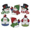 Design Works Snowmen Ornaments Counted Cross-Stitch Kit -Disney || Prym || Clover Shop 570668 23472.1693467563
