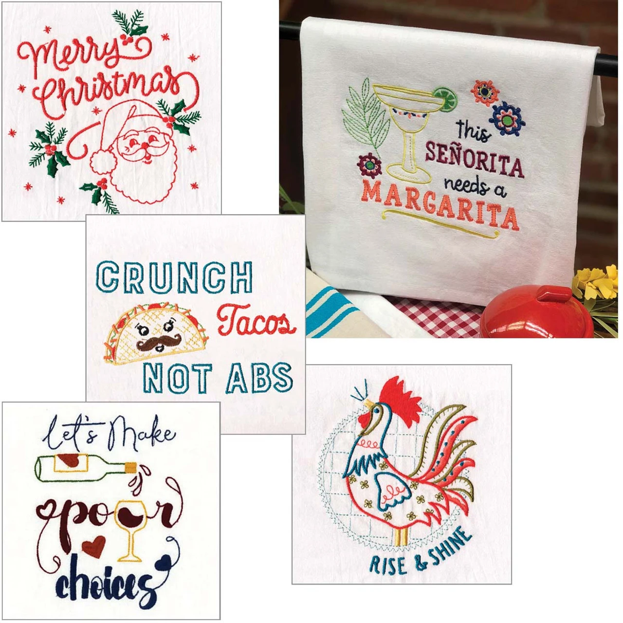 Aunt Martha's Embroidered Towel Set II Gift 3 Aunt Martha's Embroidered Towel Set II Gift